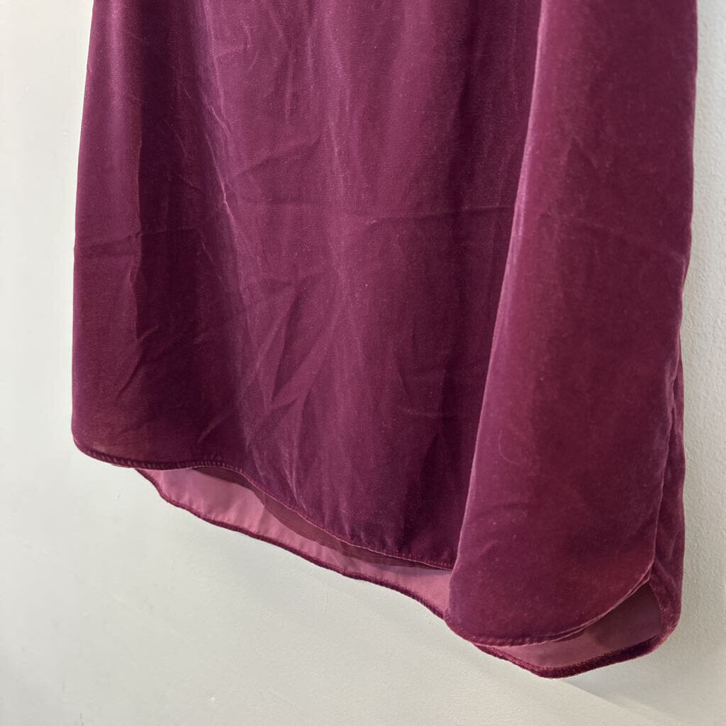 Loft Purple Velvet Tank Top Extra Large