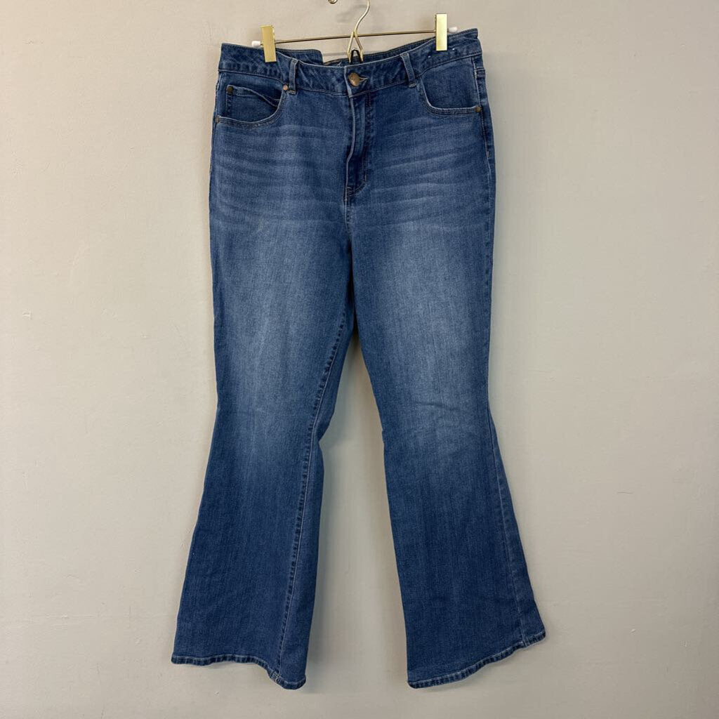 d.jeans Dark Wash Flare Leg Jeans 16