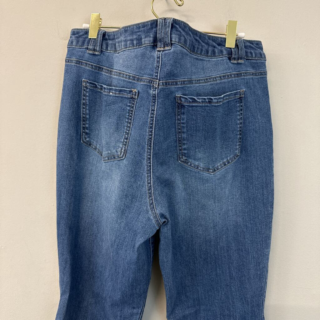 d.jeans Dark Wash Flare Leg Jeans 16