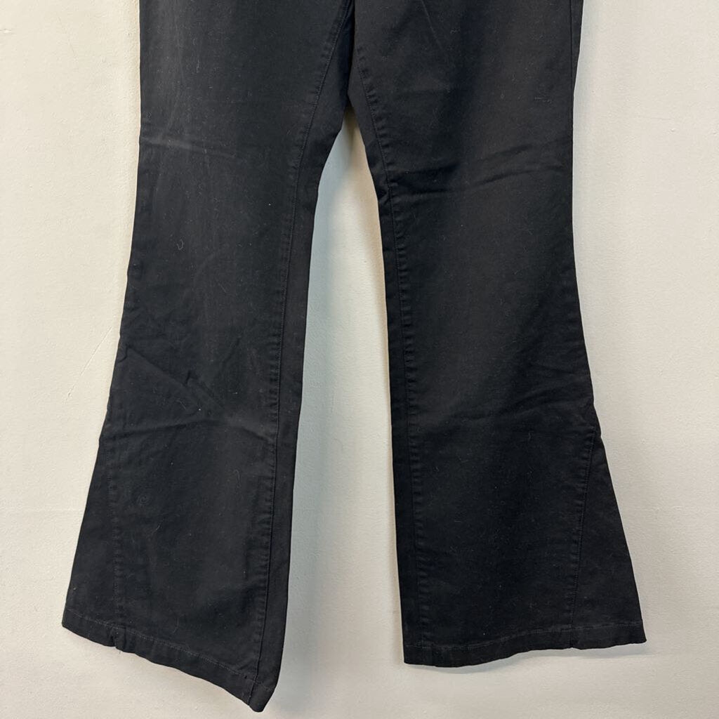 Express Black Super High Rise Flare Jeans 14