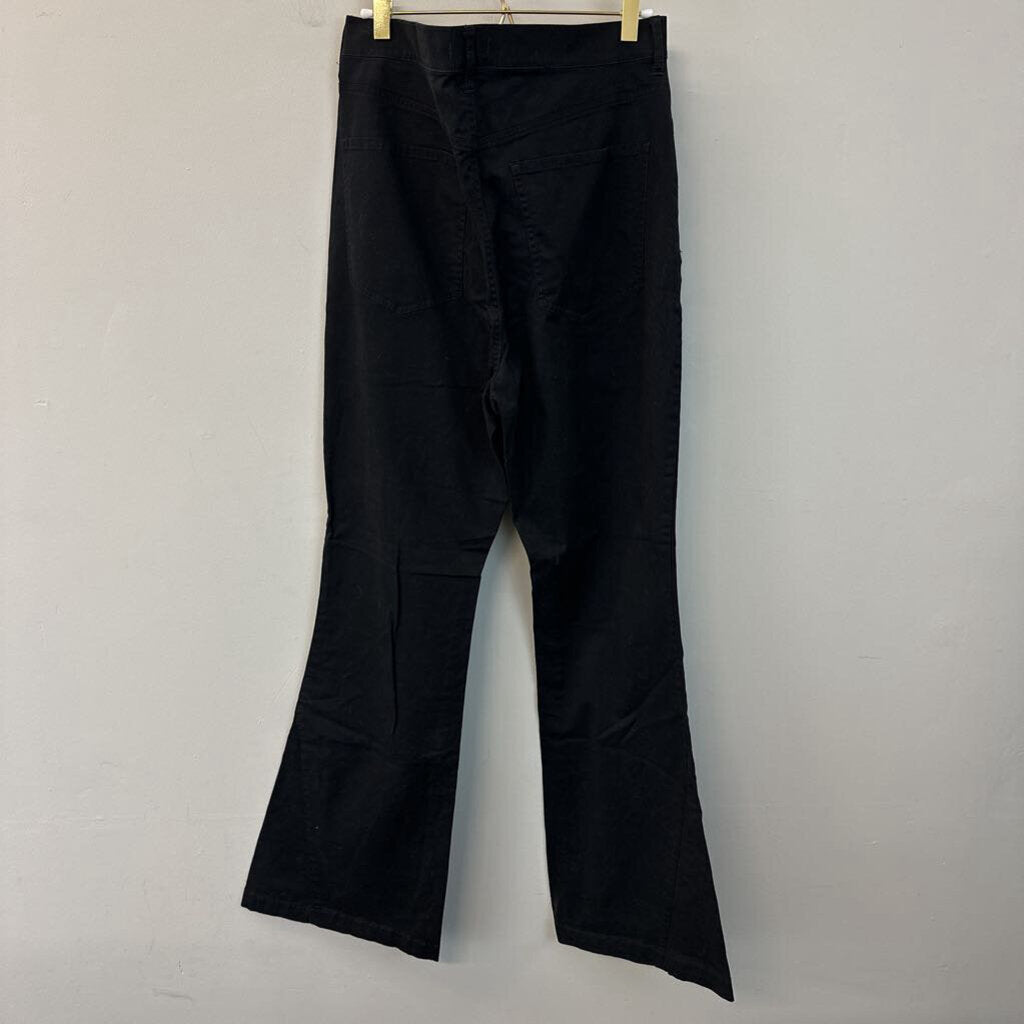 Express Black Super High Rise Flare Jeans 14