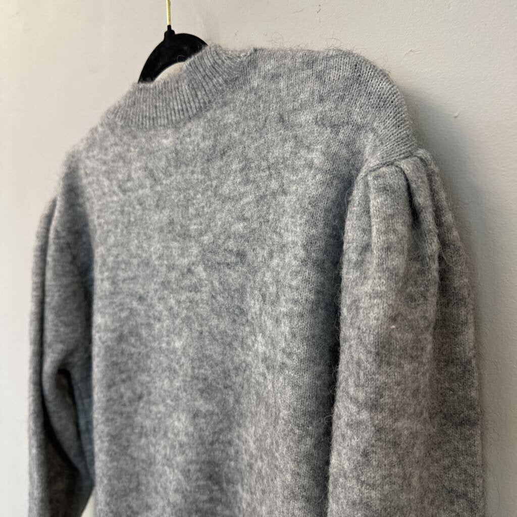 Paris Atelier Grey Embellished Shoulder Sweater Small