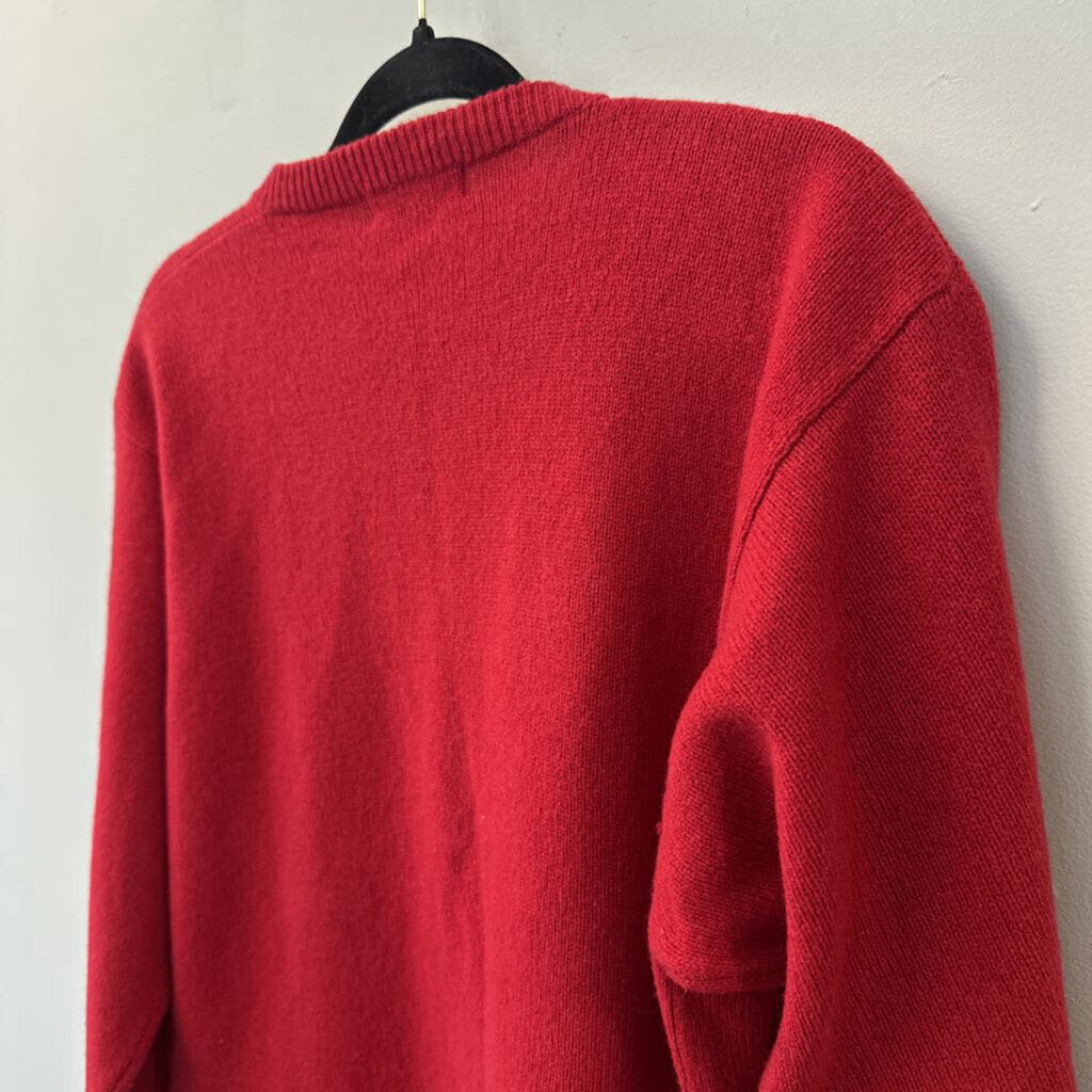 Vintage Mr Kenzy Red Button Down Knit Cardigan Medium