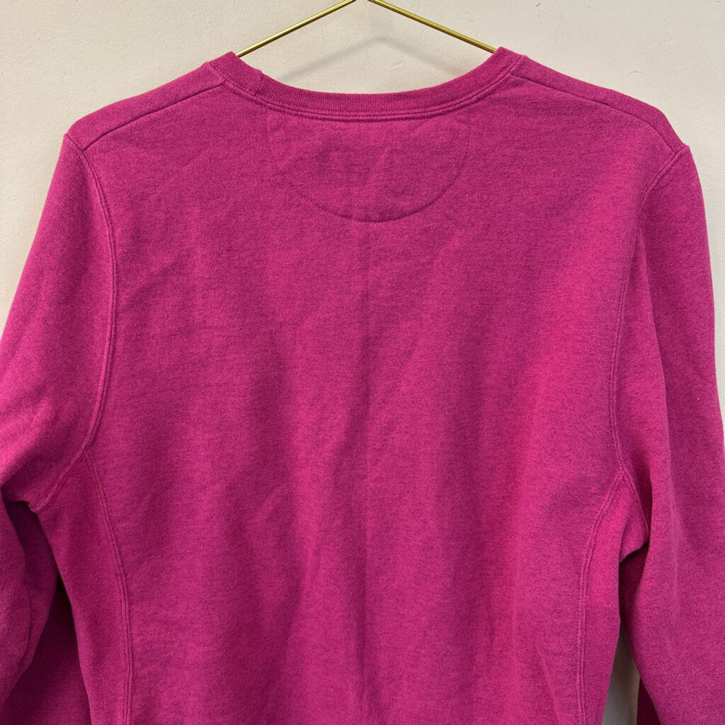 Champion Pink Crew Neck Long Sleeve Pullover Extra Large