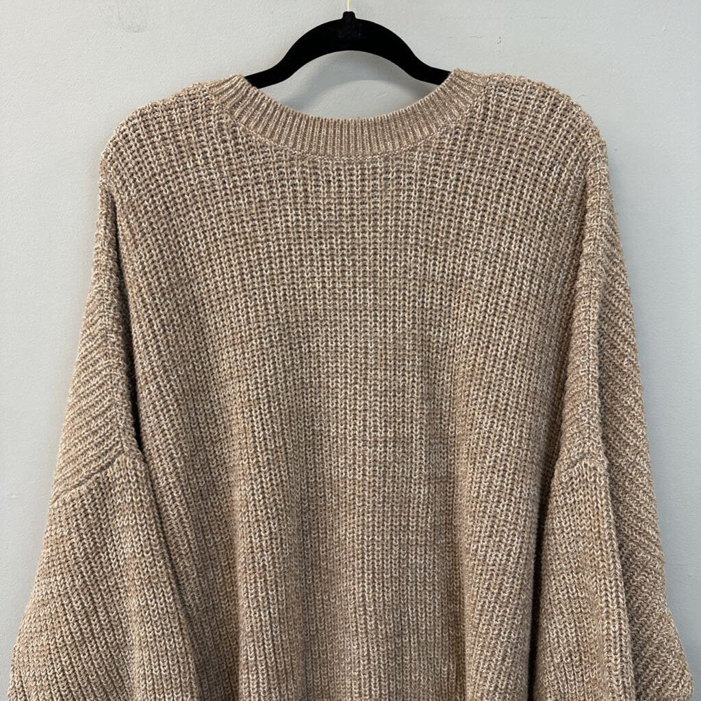 Sonoma Light Brown Knit Long Sleeve Sweater 5X Plus