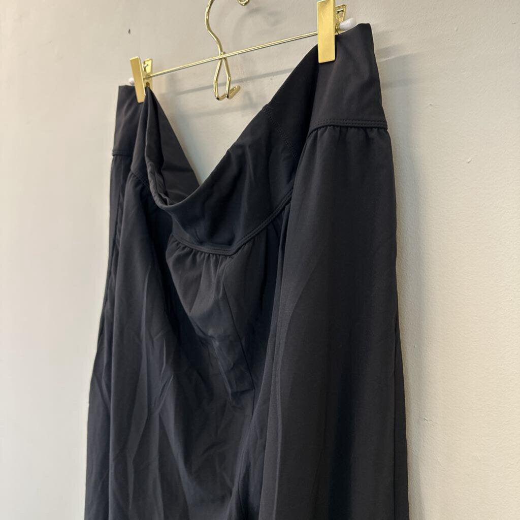 Black Flowy Pull On Pants 4X Plus