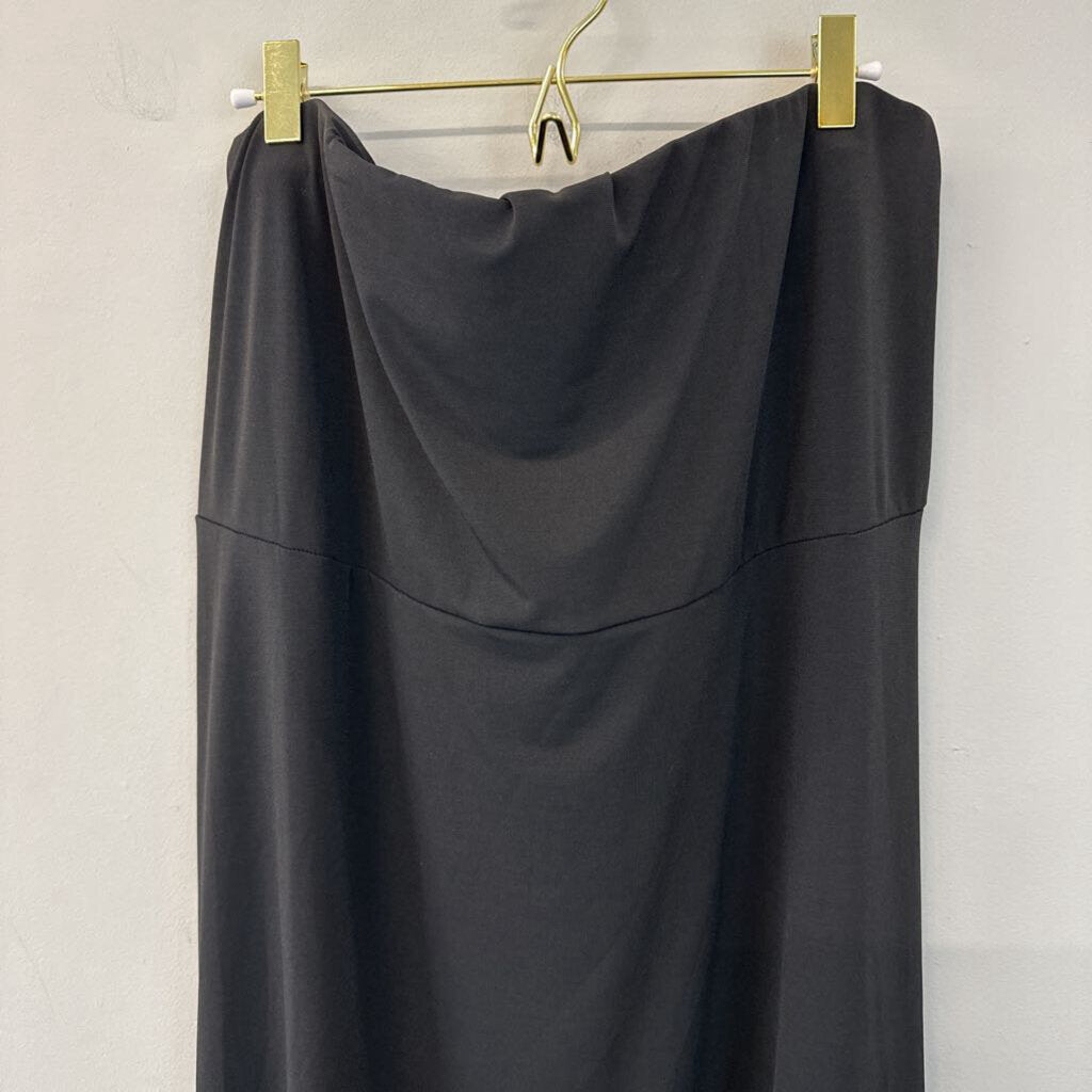 Livd Black Strapless Black Maxi Dress 3X Plus