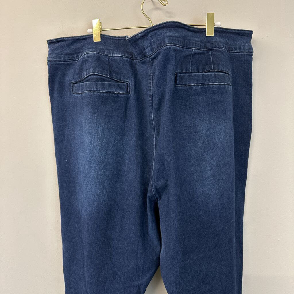 Eloquii Dark Wash Flare Leg Jeans 26 Plus