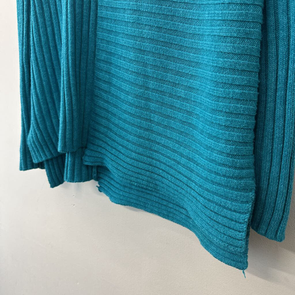 Habitat Blue Ribbed Long Sleeve Sweater Medium