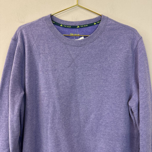 Tek Gear Purple Crew Neck Pullover Large