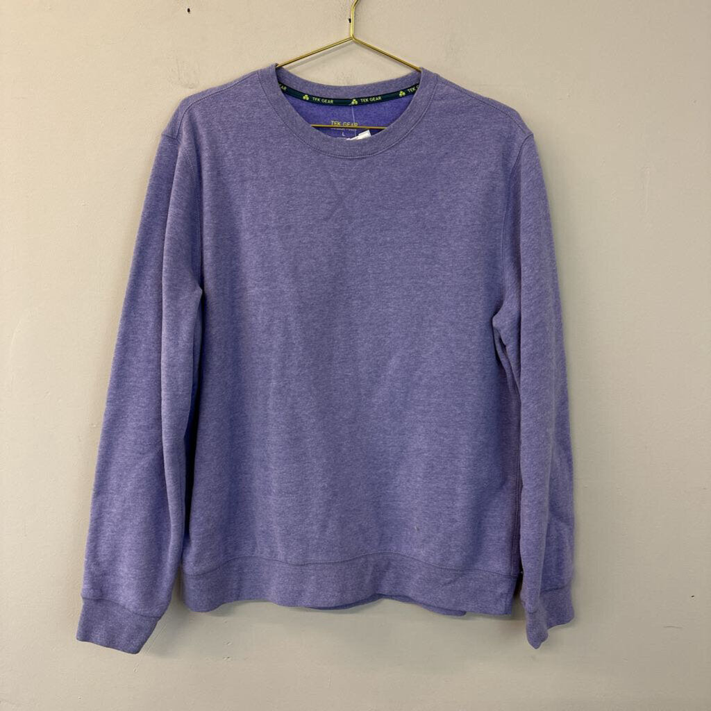 Tek Gear Purple Crew Neck Pullover Large