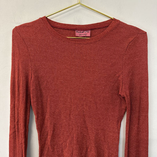 Michael Stars Red Long Sleeve Top Small