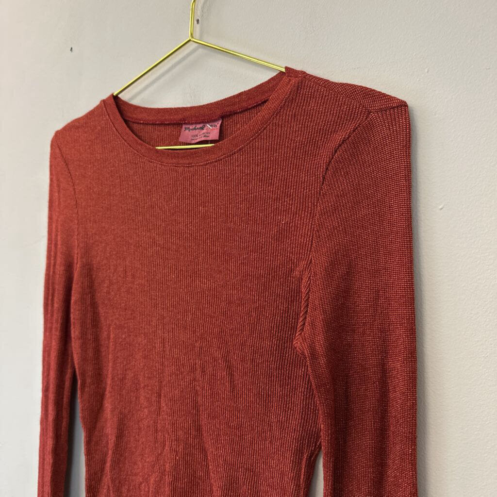 Michael Stars Red Long Sleeve Top Small