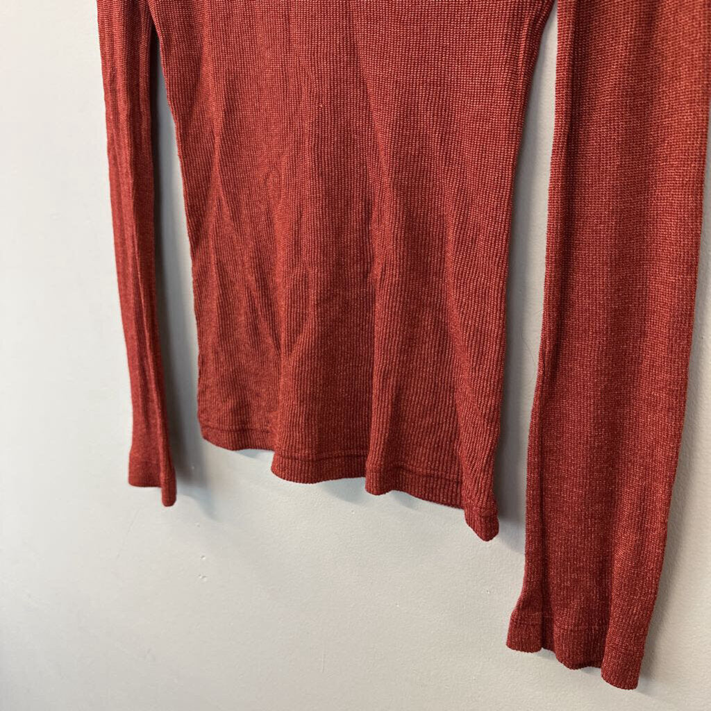 Michael Stars Red Long Sleeve Top Small