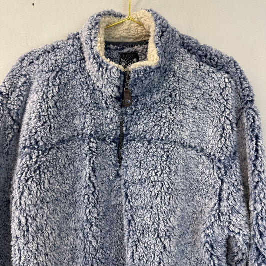 Arctic Point Blue Sherpa Pullover Large