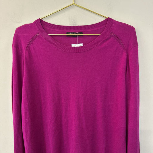 Banana Republic Purple Long Sleeve Knit Top Extra Large