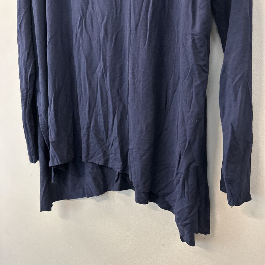 Flawless Navy Long Sleeve Slouchy Top Medium