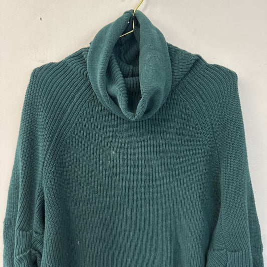 Cabi Green Knit Long Sleeve Turtleneck Sweater Small