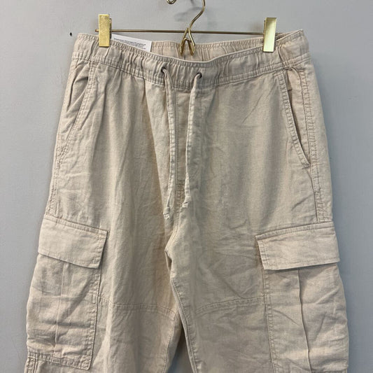 H&M Linen Regular Fit Cargo Pants Small