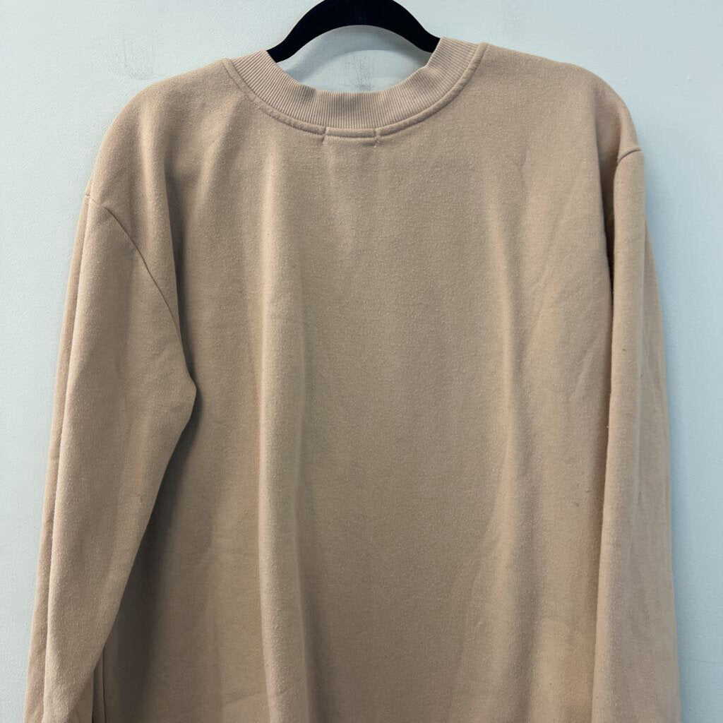 Better Together Brown/ Black Skeleton Oversized Pullover Small