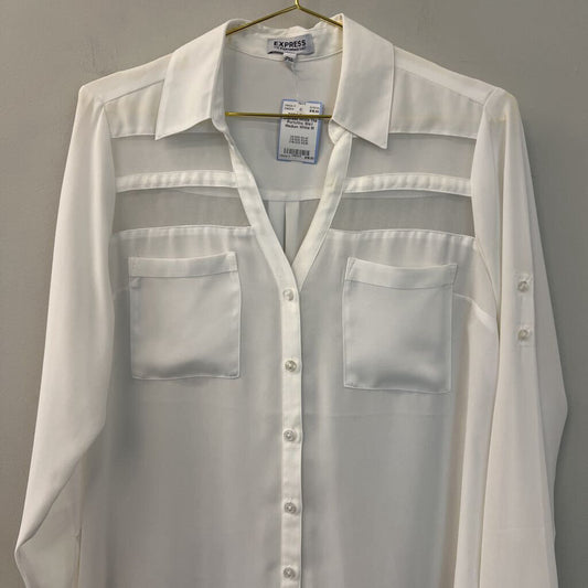 Express White The Portofino Shirt Medium