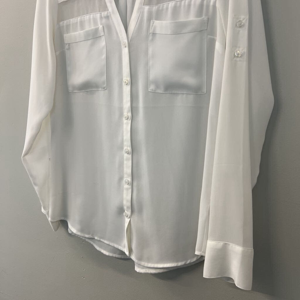 Express White The Portofino Shirt Medium