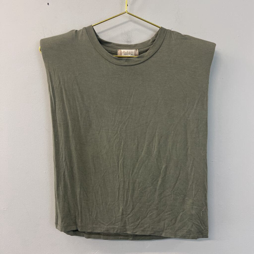 Altar'd State Green Sleeveless Top Medium