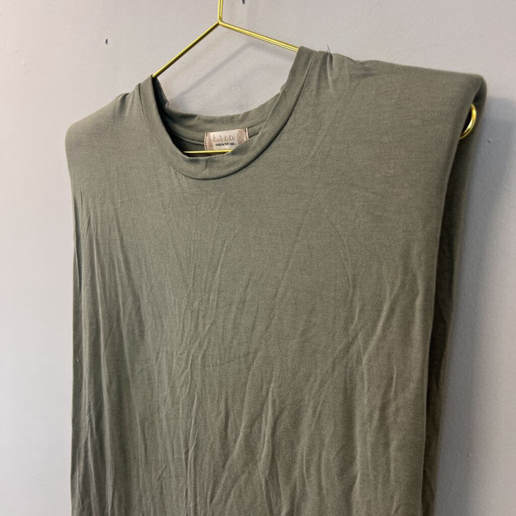 Altar'd State Green Sleeveless Top Medium