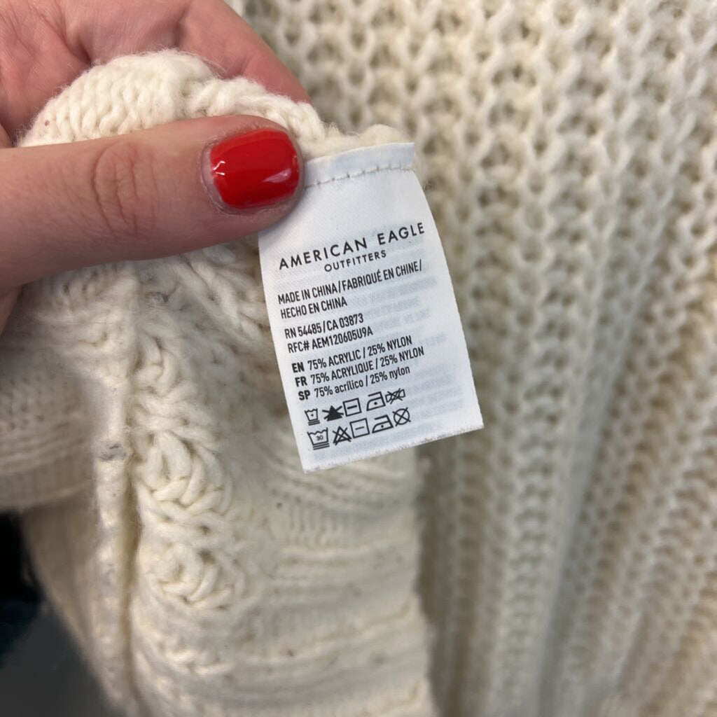 American Eagle Cram Knit Long Sleeve Sweater Large