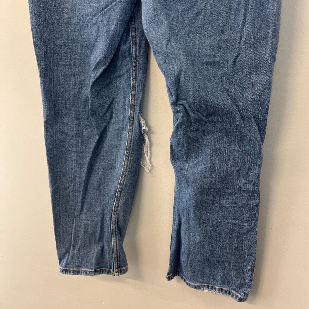 Abercrombie and Fitch Medium Wash The Ankle Straight Ultra High Rise Jeans 30