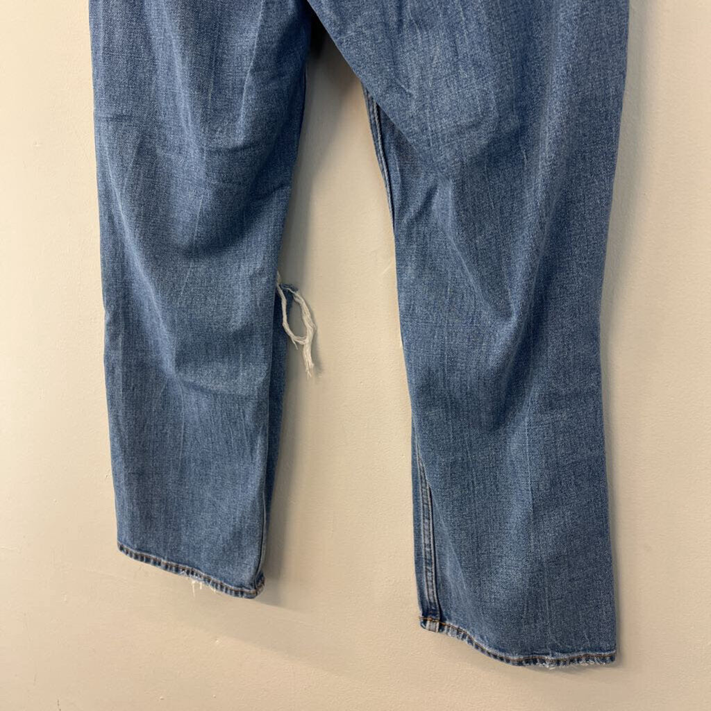 Abercrombie and Fitch Medium Wash The Ankle Straight Ultra High Rise Skinny Jeans 30