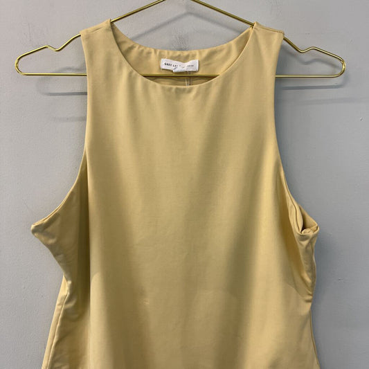 Grey Lab Beige Tank Bodysuit Large