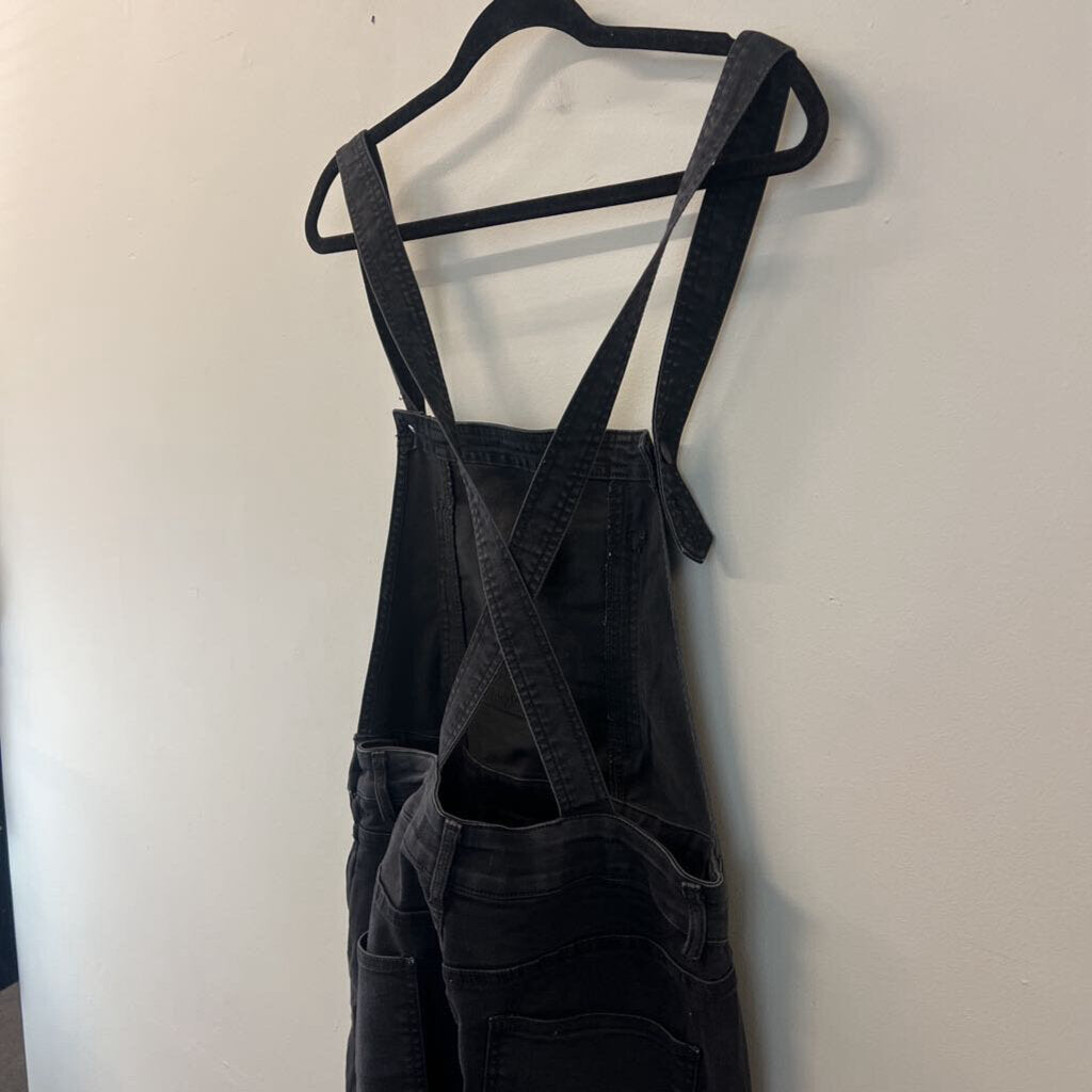 Free People Black Denim Overalls 29