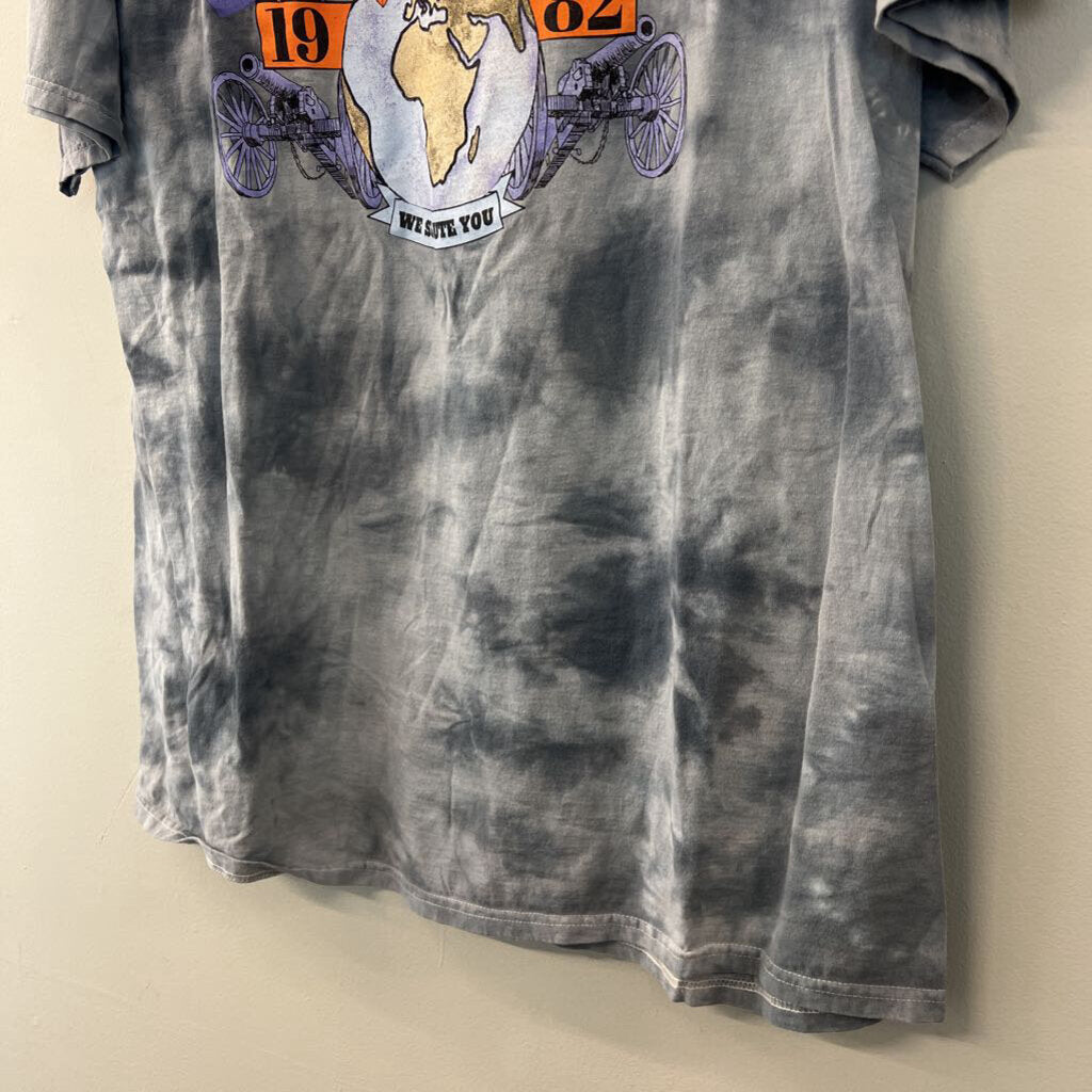 ACDC Grey Tie Dye Short Sleeve Graphic Tee Extra Large