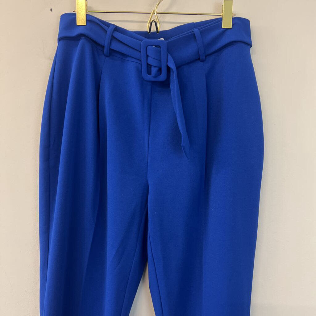 Carole Wren Royal Blue High Waisted Straight Leg Pants 10