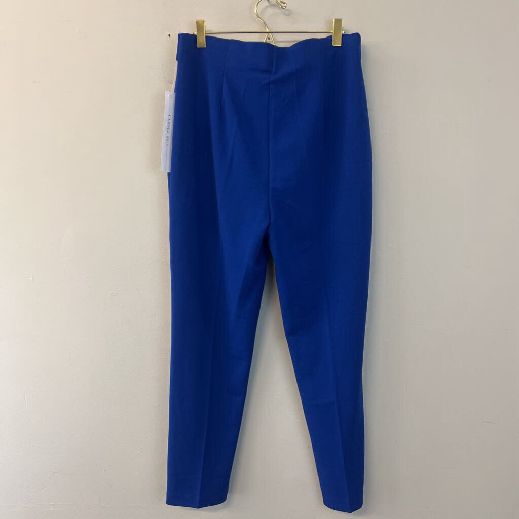 Carole Wren Royal Blue High Waisted Straight Leg Pants 10