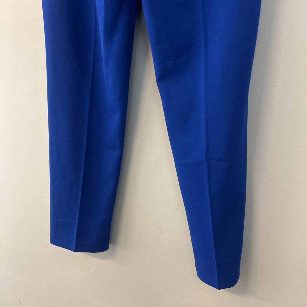 Carole Wren Royal Blue High Waisted Straight Leg Pants 10