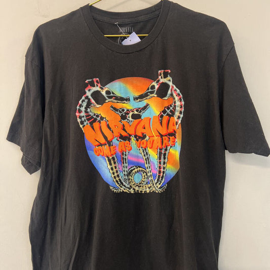 Nirvana Black/ Multi Short Sleeve Graphic Tee Extra Large