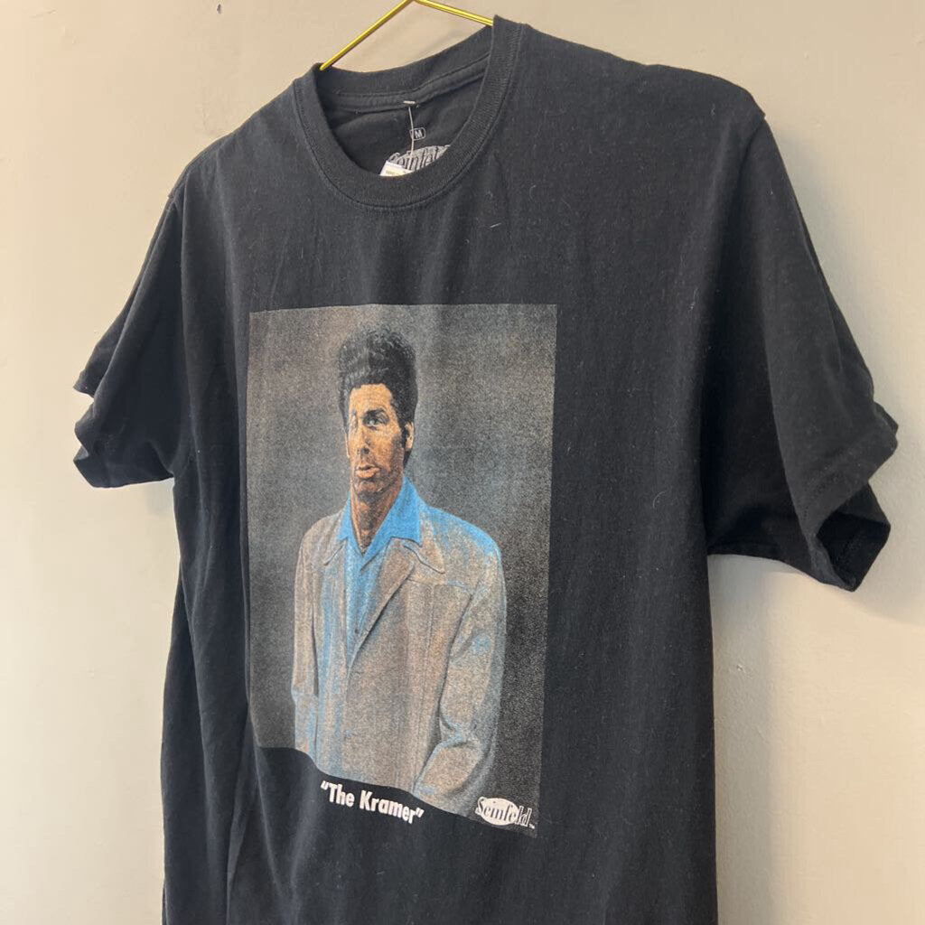 Seinfeld Black The Kramer Short Sleeve Graphic Tee Medium