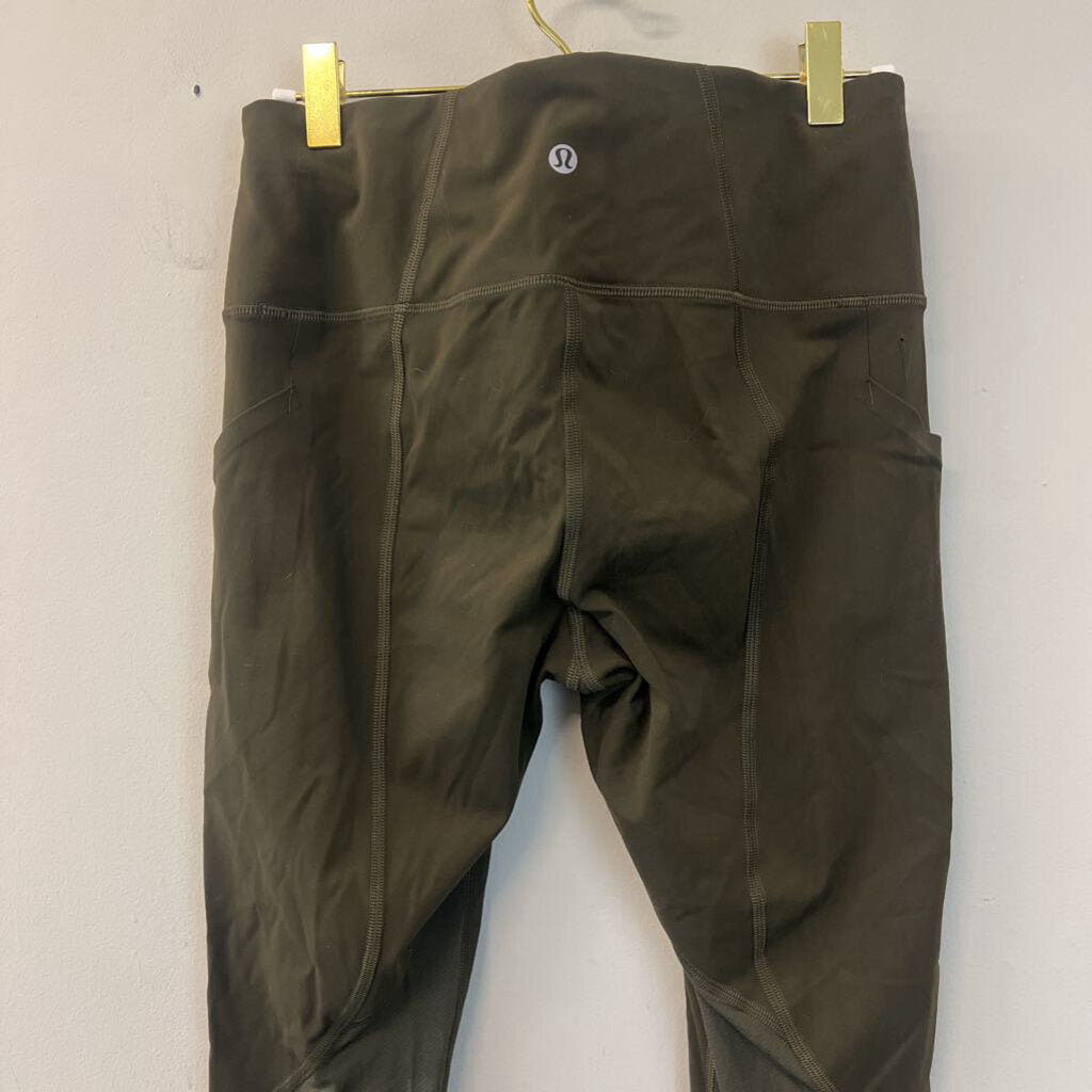 Lululemon Olive Green Cropped Leggings 6