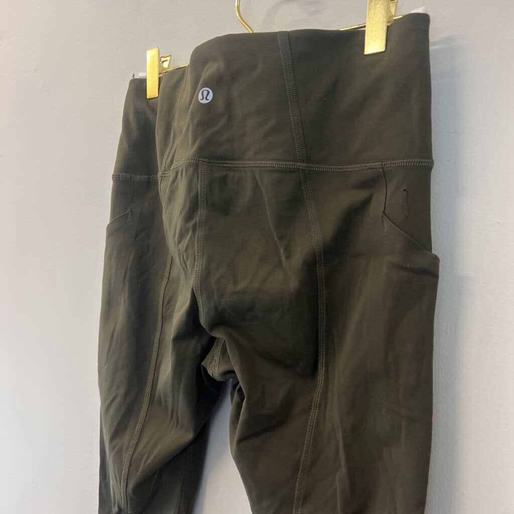 Lululemon Olive Green Cropped Leggings 6