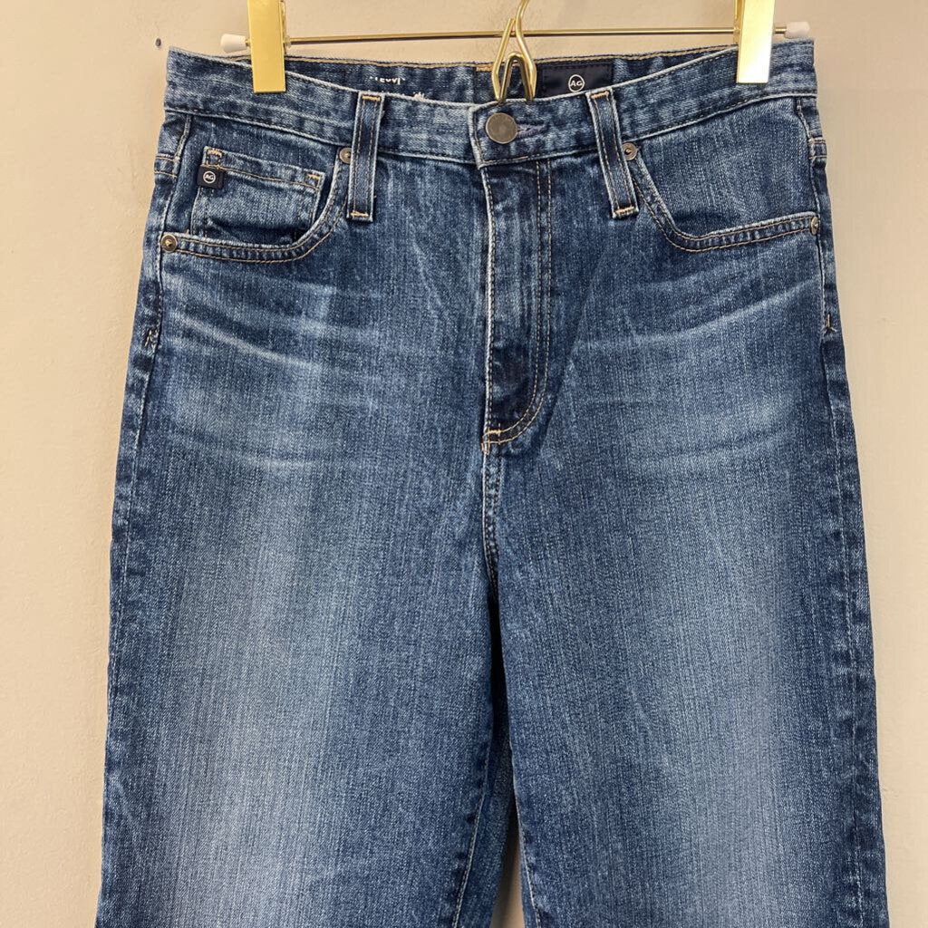 AG Denim Medium Wash High Rise Vintage Straight Jeans 27R