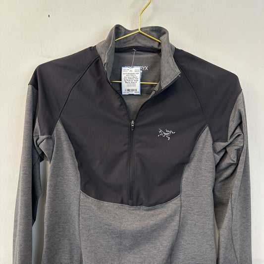 Arc'teryx Black/ Grey Athletic Half Zip Pullover Small