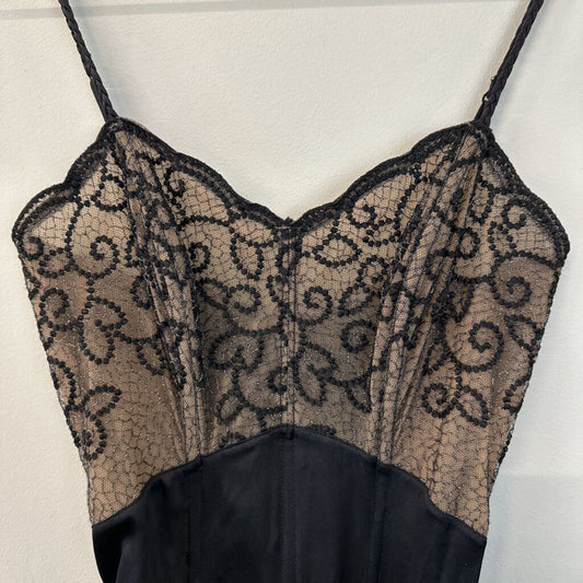 Valentino Black/ Nude Corset Top Small