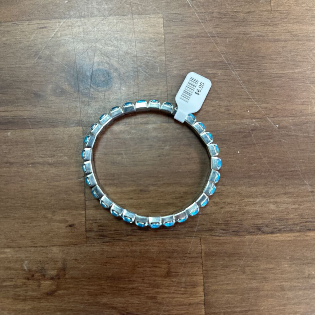 Blue Stone Stretchy Bracelet