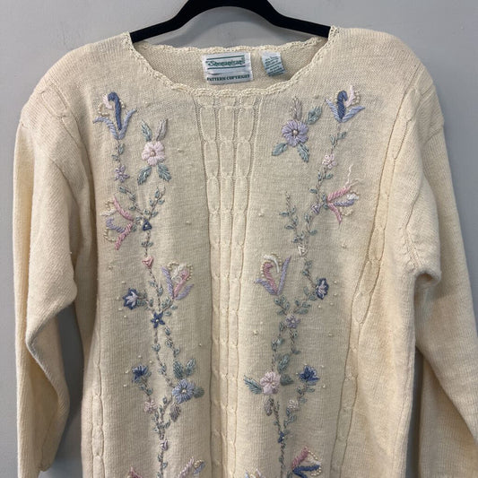 Vintage Shenanigans Pearl Embroidered Sweater Large