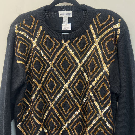 Vintage Alfred Dunner Gold Sequin Sweater Extra Large