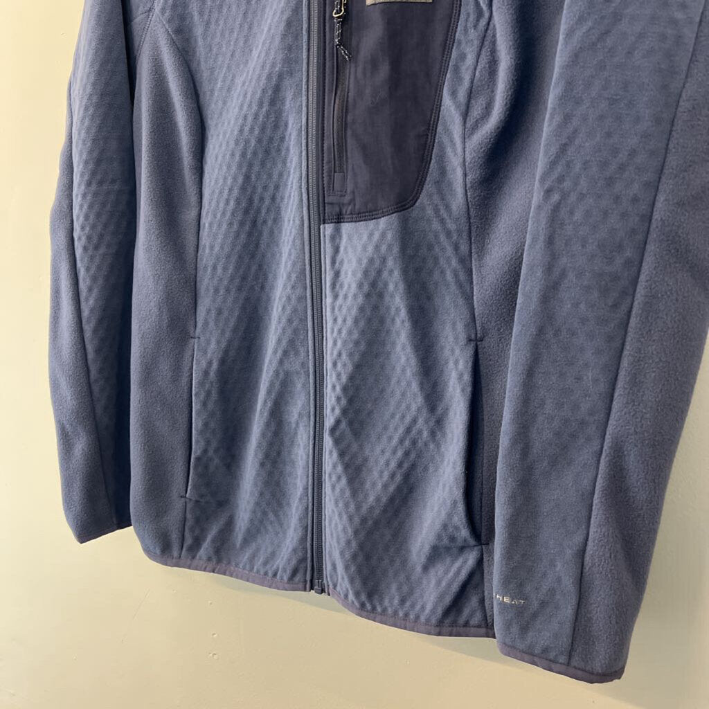 Columbia Blue Soft Fleece Zip Up Jacket Medium