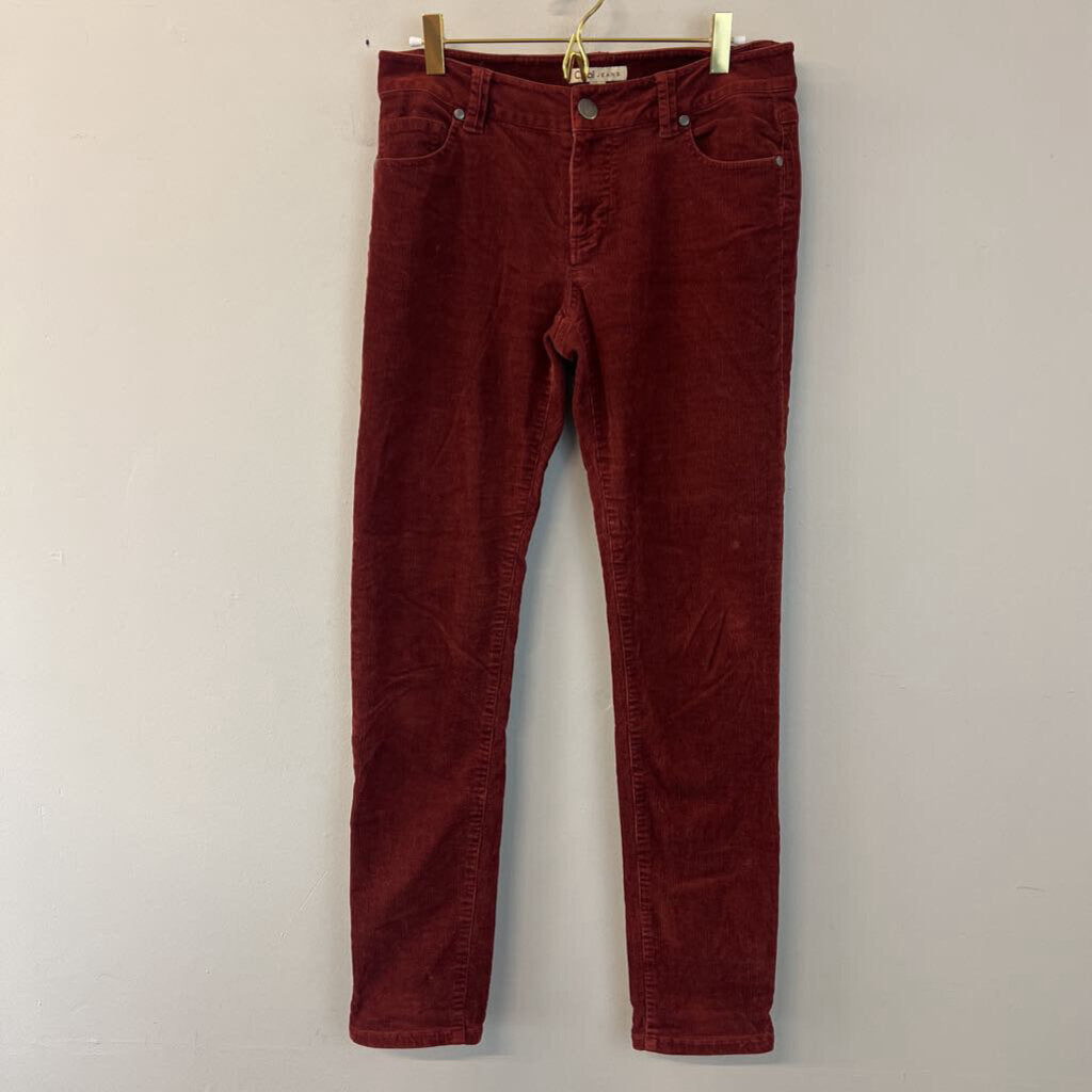 Cabi Jeans Red Corduroy Straight Leg Pants 4