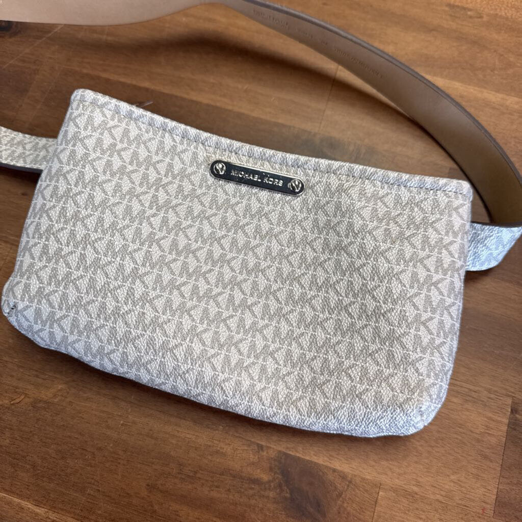 Michael Kors Grey Logo Adjustable Belt Bag